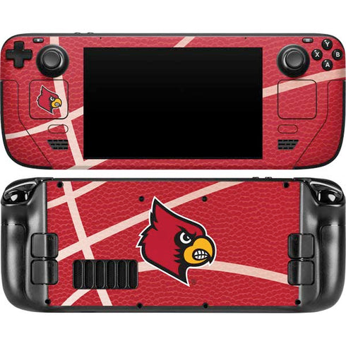 University of Louisville Red Basketball Steam Deck Handheld Gaming Computer Skin