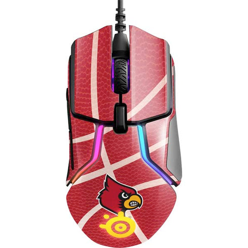 University of Louisville Red Basketball SteelSeries Rival 600 Gaming Mouse Skin