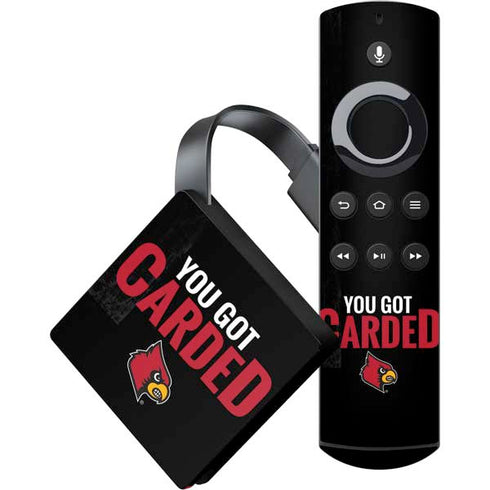 University of Louisville You Got Carded Amazon Fire TV Skin
