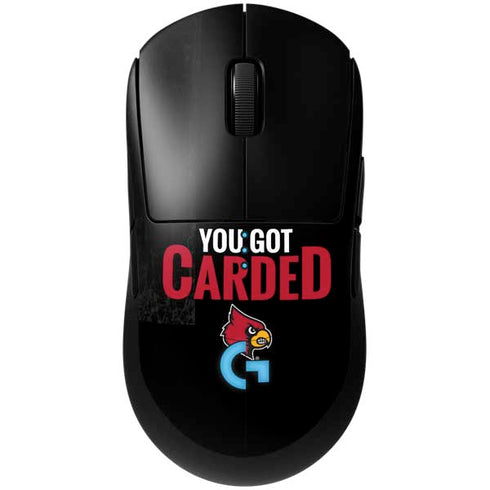 University of Louisville You Got Carded G Pro Wireless Gaming Mouse Skin