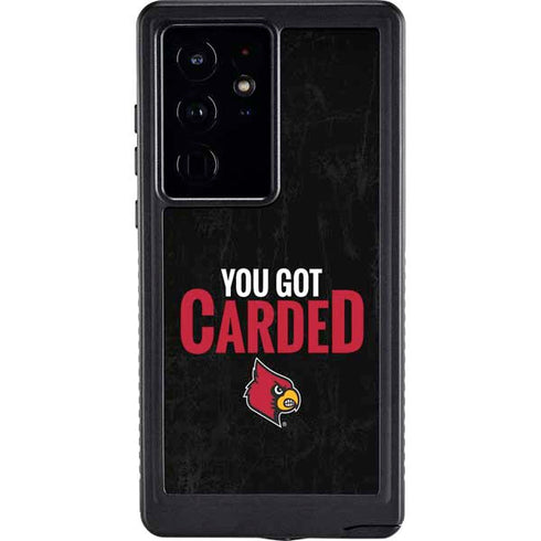 University of Louisville You Got Carded Galaxy S24 Ultra Waterproof Case