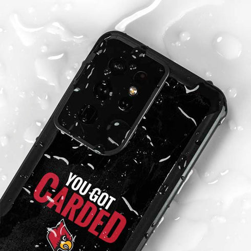 University of Louisville You Got Carded Galaxy S24 Ultra Waterproof Case
