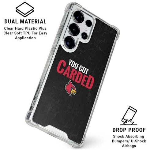 University of Louisville You Got Carded Galaxy S25 Ultra Clear Case