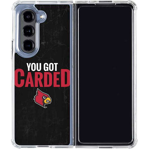 University of Louisville You Got Carded Galaxy Z Fold5 5G Clear Case