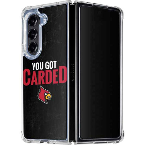 University of Louisville You Got Carded Galaxy Z Fold5 5G Clear Case