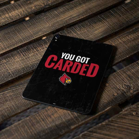 University of Louisville You Got Carded Apple iPad Pro Skin