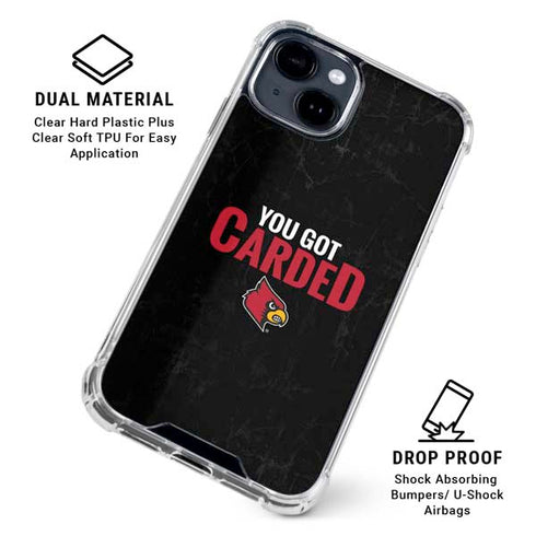University of Louisville You Got Carded iPhone 15 Clear Case