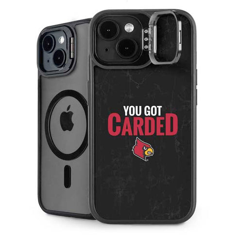 University of Louisville You Got Carded iPhone 15 Plus Kickstand Case