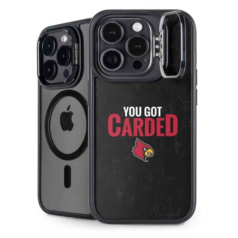 University of Louisville You Got Carded iPhone 15 Pro Max Kickstand Case