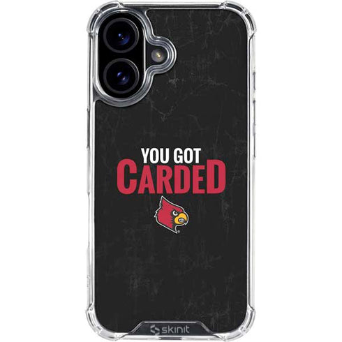 University of Louisville You Got Carded iPhone 16 Clear Case