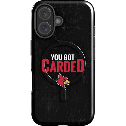 University of Louisville You Got Carded iPhone 16 Magsafe Impact Case