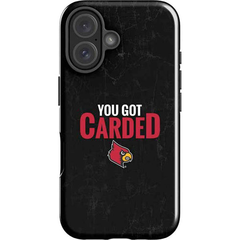 University of Louisville You Got Carded iPhone 16 Plus Impact Case