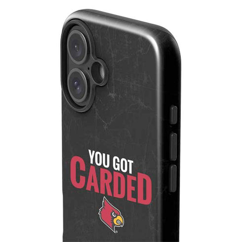 University of Louisville You Got Carded iPhone 16 Plus Impact Case