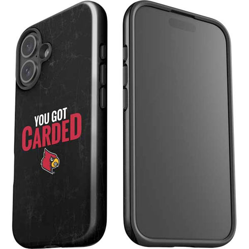 University of Louisville You Got Carded iPhone 16 Plus Impact Case