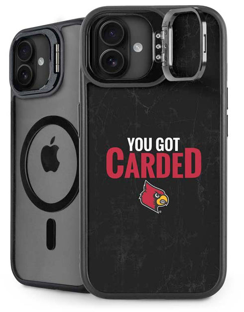 University of Louisville You Got Carded iPhone 16 Plus Kickstand Case