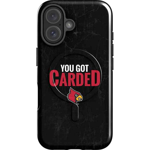 University of Louisville You Got Carded iPhone 16 Plus Magsafe Impact Case