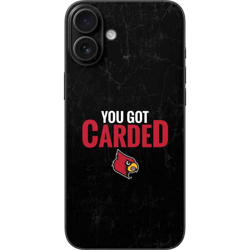 University of Louisville You Got Carded iPhone 16 Plus Skin