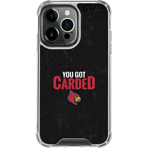 University of Louisville You Got Carded iPhone 16 Pro Clear Case