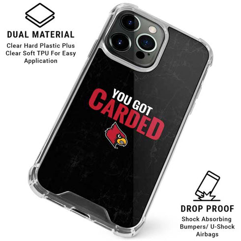 University of Louisville You Got Carded iPhone 16 Pro Clear Case
