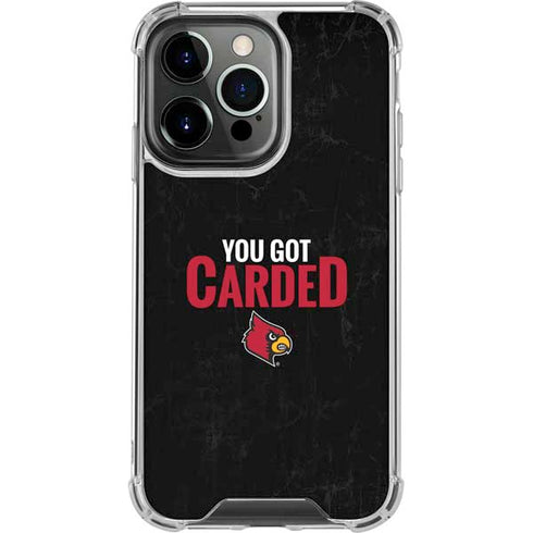 University of Louisville You Got Carded iPhone 16 Pro Max Clear Case
