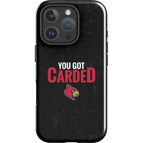 University of Louisville You Got Carded iPhone 16 Pro Max Impact Case