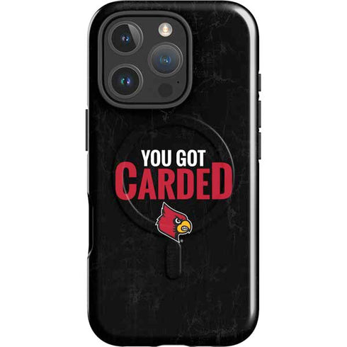 University of Louisville You Got Carded iPhone 16 Pro Max Magsafe Impact Case