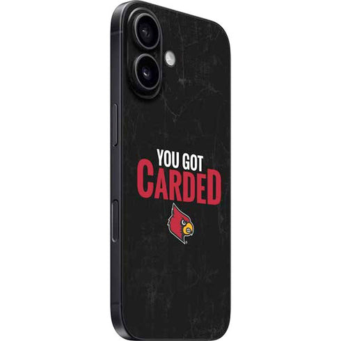 University of Louisville You Got Carded iPhone 16 Skin