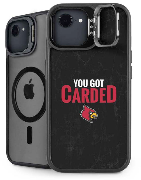 University of Louisville You Got Carded iPhone 16e Kickstand Case