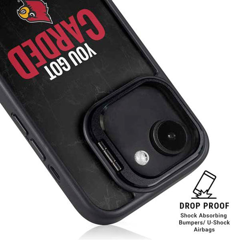 University of Louisville You Got Carded iPhone 16e Kickstand Case