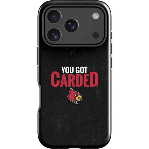 University of Louisville You Got Carded iPhone 18 Pro Impact Case