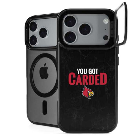 University of Louisville You Got Carded iPhone 18 Pro Kickstand Case