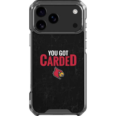 University of Louisville You Got Carded iPhone 18 Pro Max Clear Case