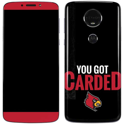 University of Louisville You Got Carded Moto E5 Plus Skin