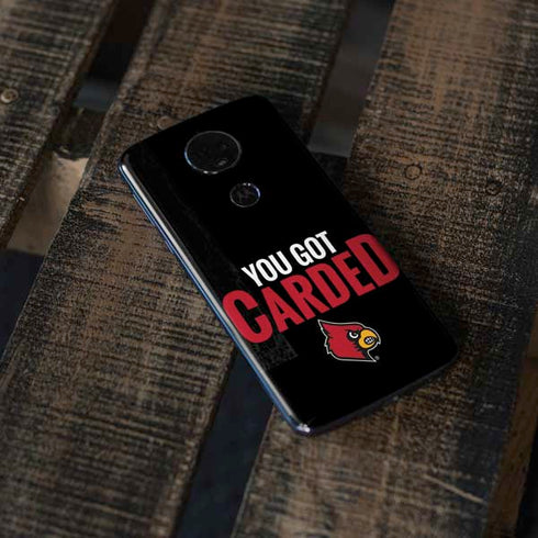 University of Louisville You Got Carded Moto E5 Plus Skin