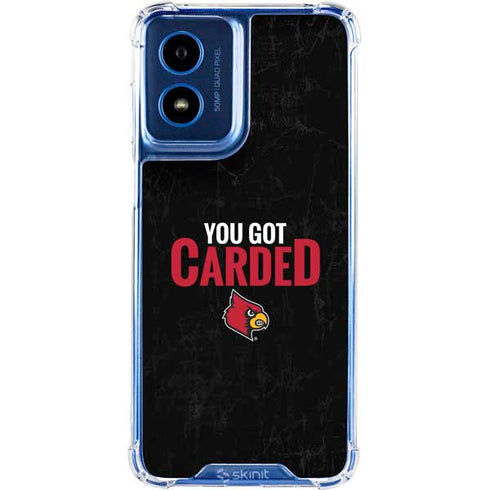 University of Louisville You Got Carded Moto G 5G (2024) Clear Case