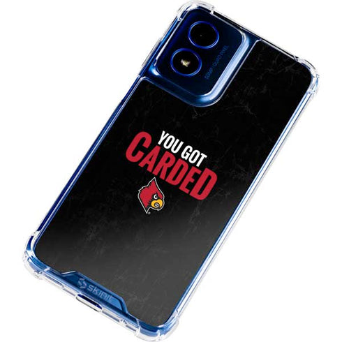 University of Louisville You Got Carded Moto G 5G (2024) Clear Case