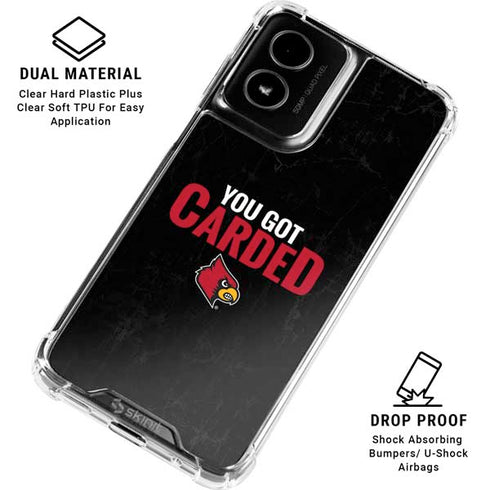 University of Louisville You Got Carded Moto G Power 5G (2024) Clear Case
