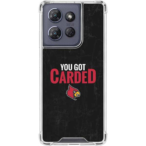 University of Louisville You Got Carded Moto G Power 5G (2025) Clear Case