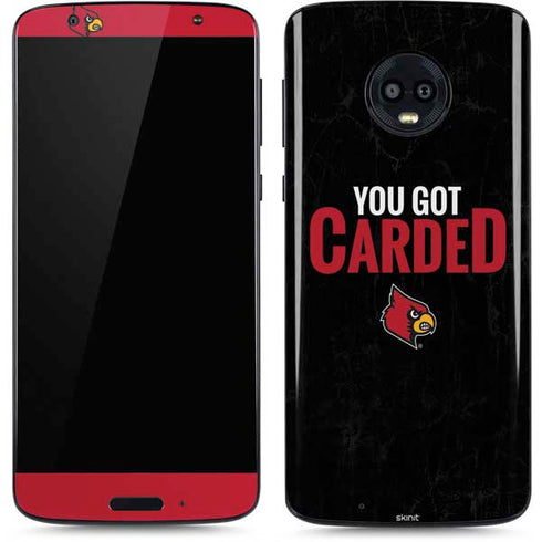 University of Louisville You Got Carded Moto G6 Skin