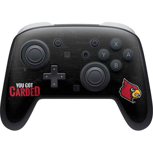 University of Louisville You Got Carded Nintendo Switch 2 (2025) Pro Controller Skin