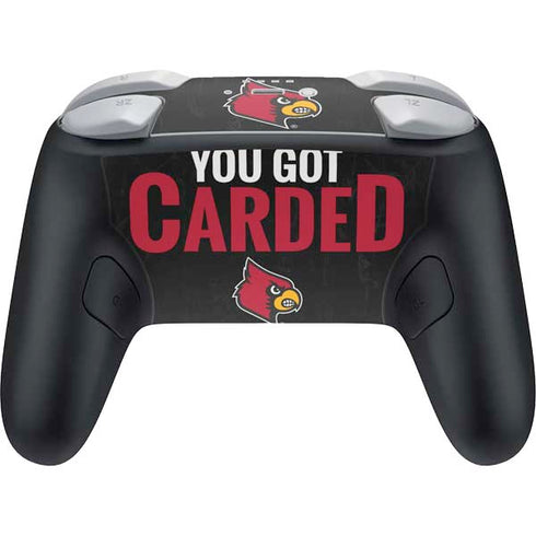 University of Louisville You Got Carded Nintendo Switch 2 (2025) Pro Controller Skin
