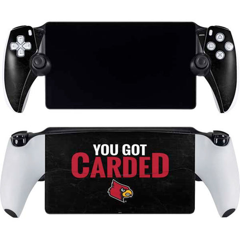 University of Louisville You Got Carded PlayStation Portal Remote Player Skin
