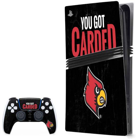 University of Louisville You Got Carded PS5 Pro Bundle Skin