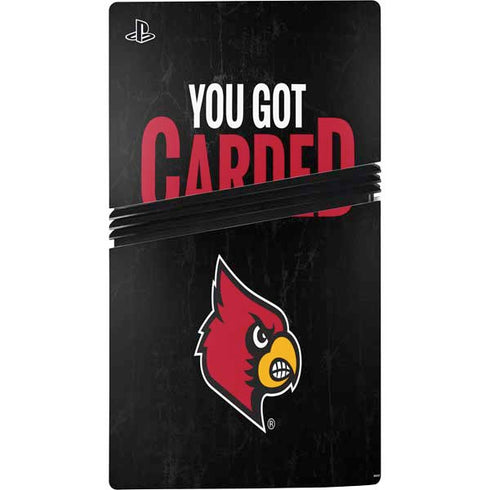 University of Louisville You Got Carded PS5 Pro Bundle Skin