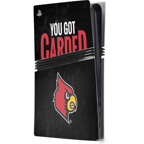 University of Louisville You Got Carded PS5 Pro Console Skin