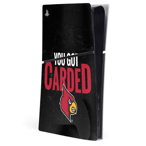 University of Louisville You Got Carded PS5 Slim Digital Edition Console Skin