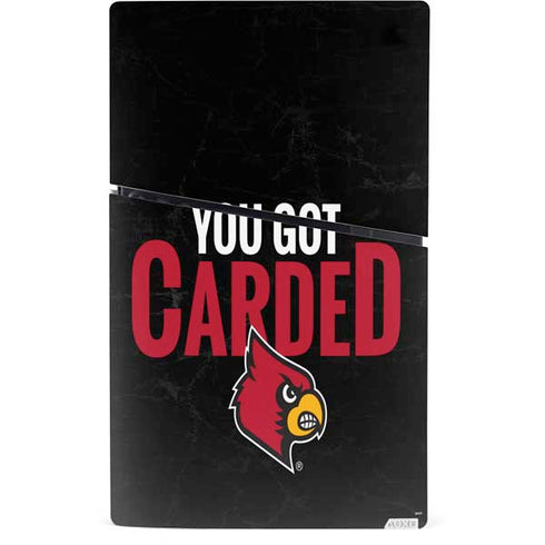University of Louisville You Got Carded PS5 Slim Digital Edition Console Skin