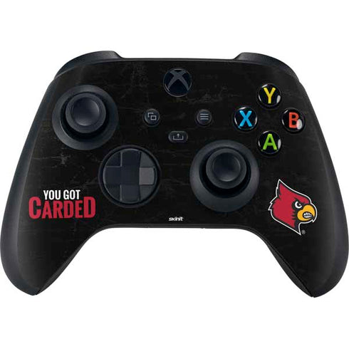 University of Louisville You Got Carded XBox Series X Digital Edition Bundle Skin