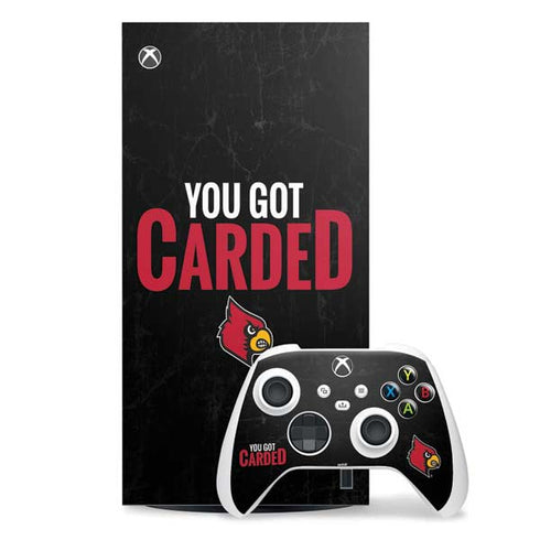 University of Louisville You Got Carded Xbox Series X Skins