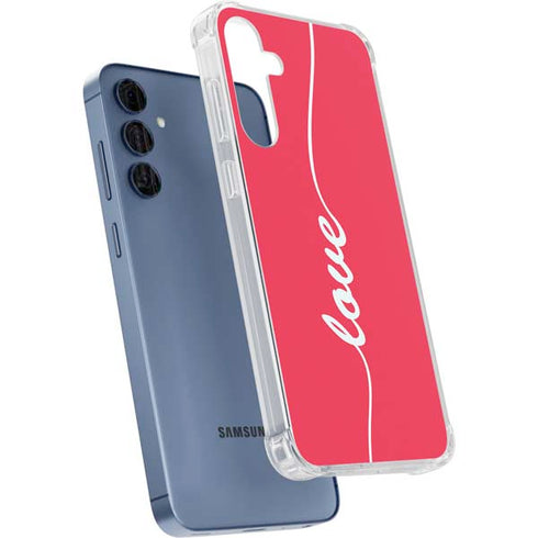 Love Banner Galaxy A55 5G Clear Case